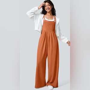 Halara Pockets Waffle Casual Overalls
